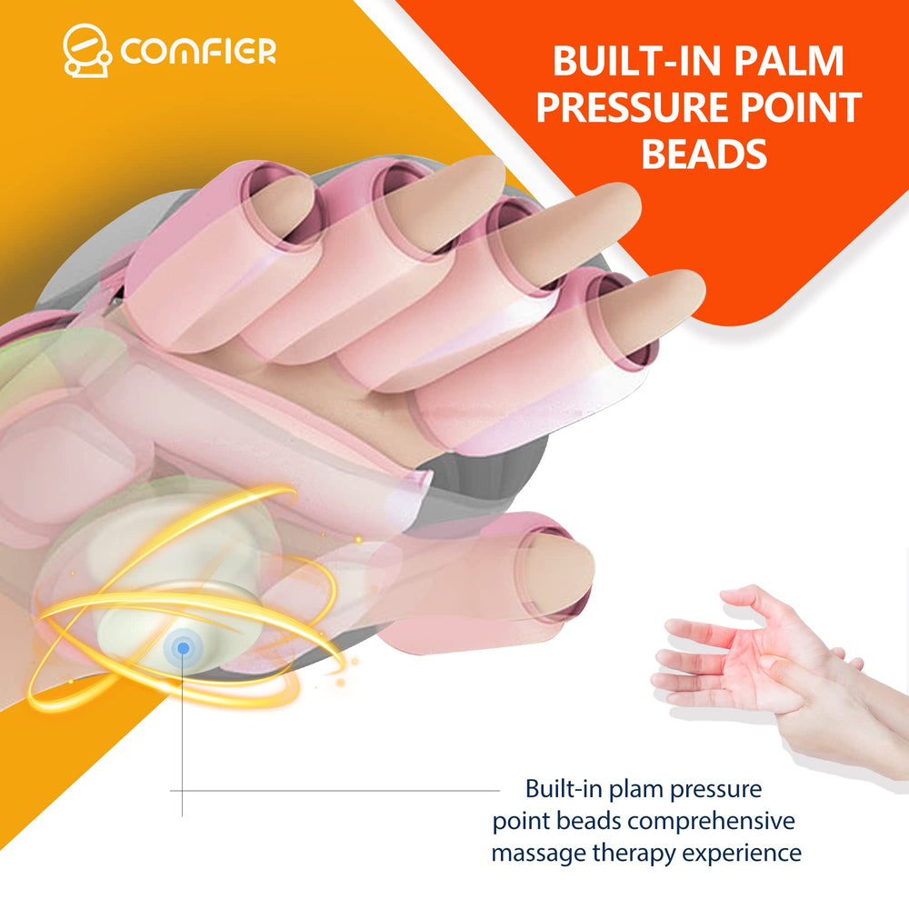 COMFIER hand massager with ergonomic wrap design for full-hand fit