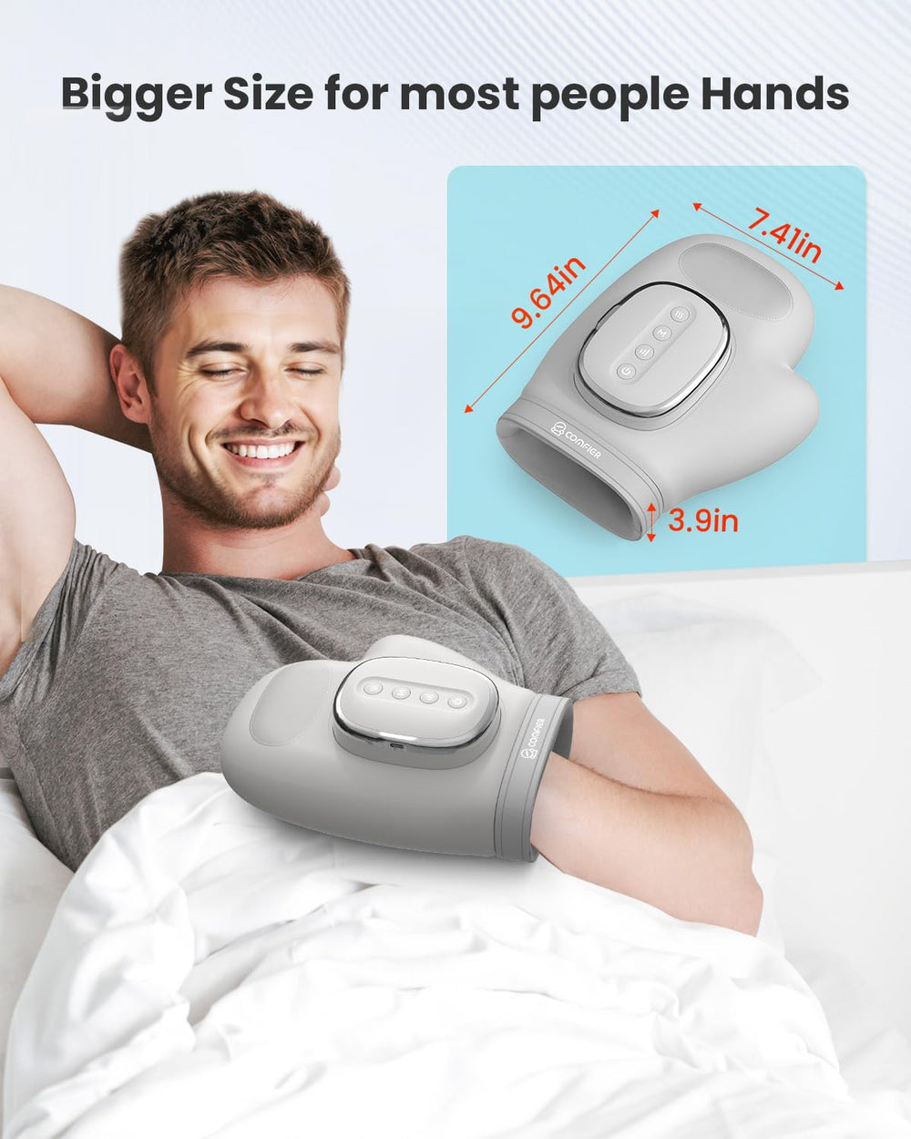 COMFIER finger-palm-wrist massage covers the whole hand