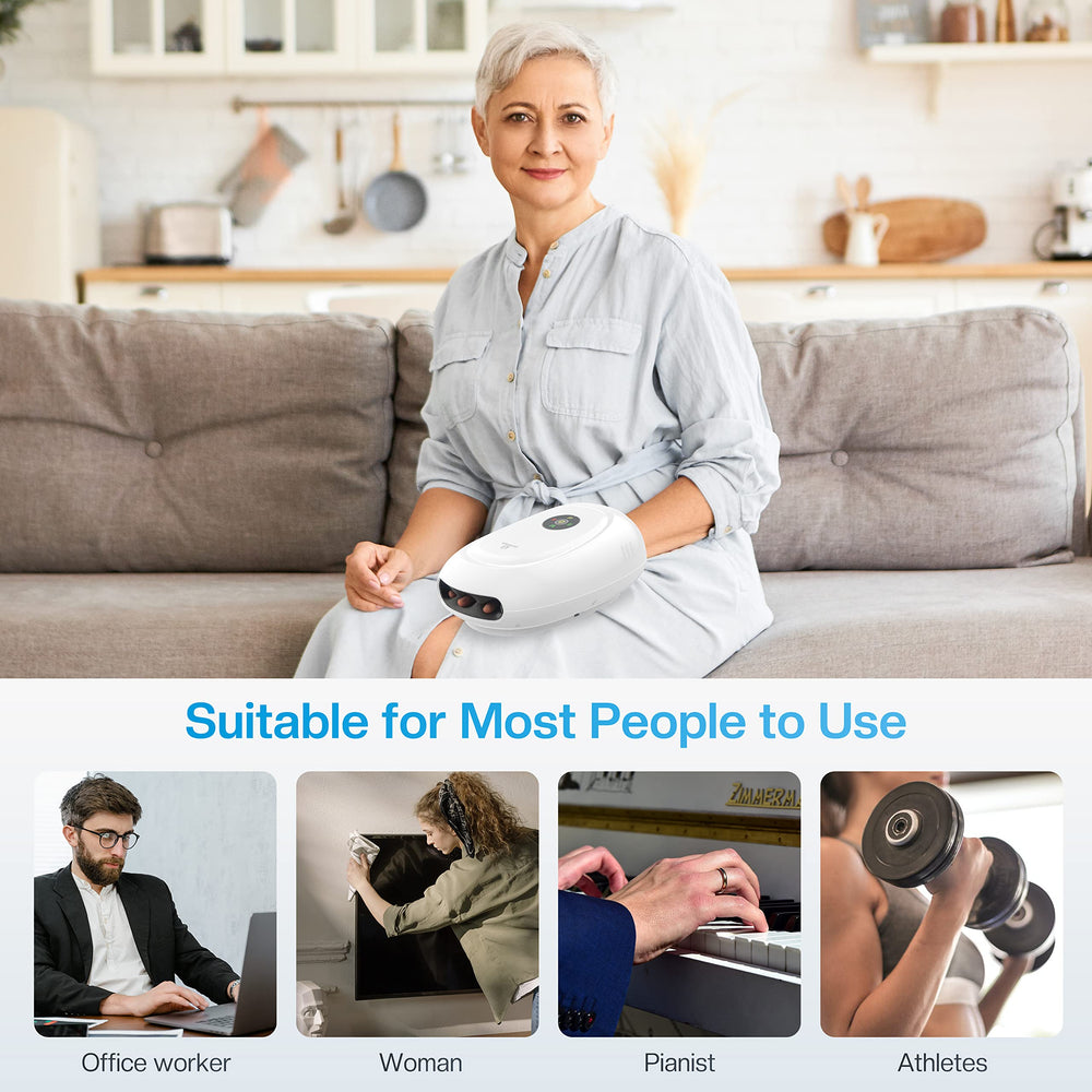 COMFIER hand massager gift-ready packaging appealing to caregivers and professionals.