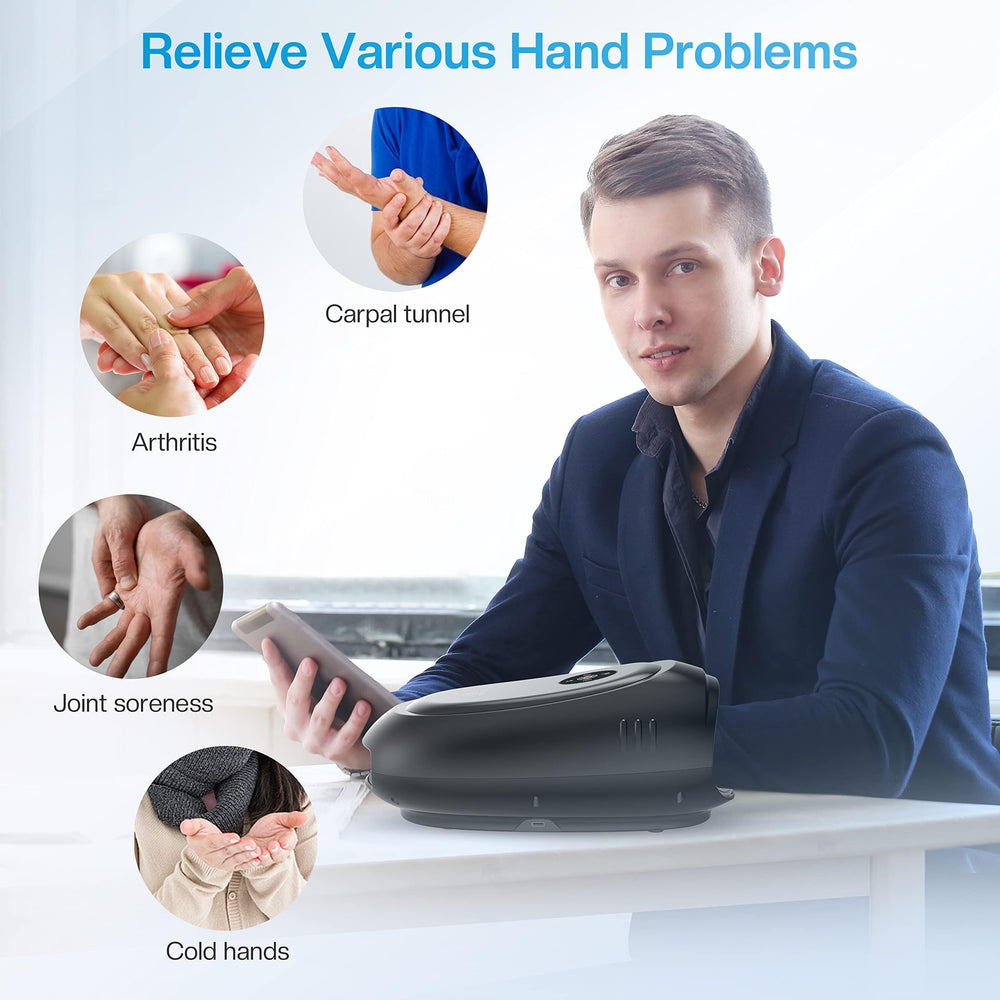 COMFIER Hand Massager heat settings for tailored warmth