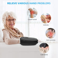 COMFIER hand massager delivers vibration for enhanced relaxation.