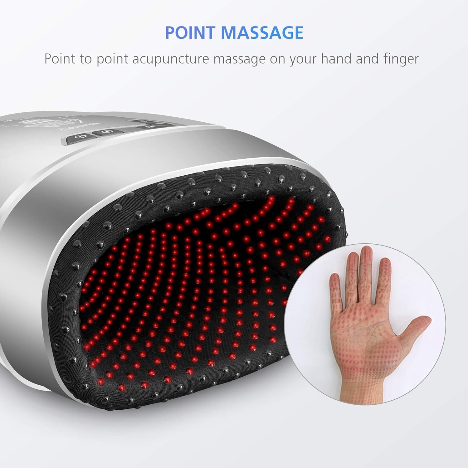 COMFIER Hand Massager warmth covers fingers and palms.