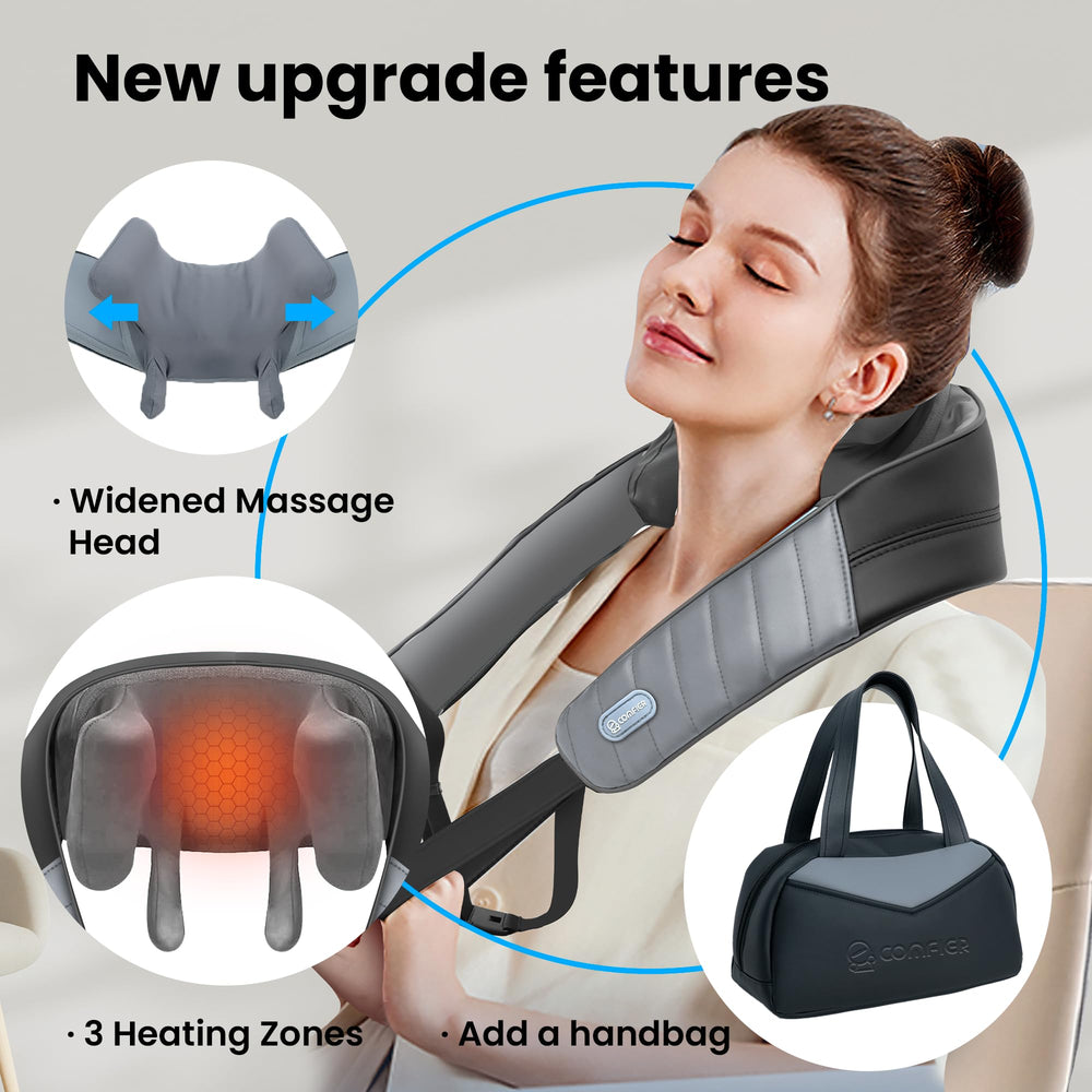 Hands-free design with strap and backrest for flexible use.