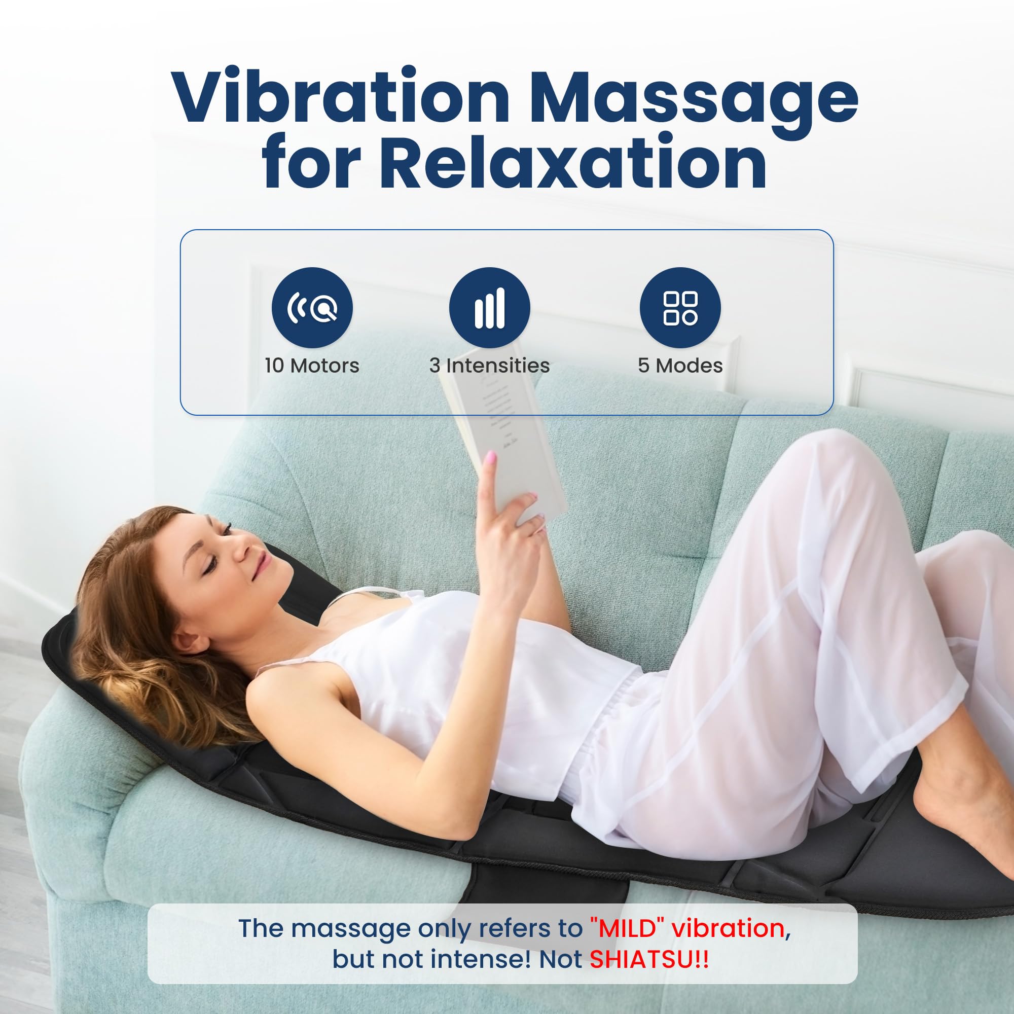 COMFIER massage mat shoulders-back focus eases upper tension during use