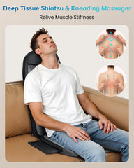 COMFIER neck and back massage nodes adjusted for personalized comfort.