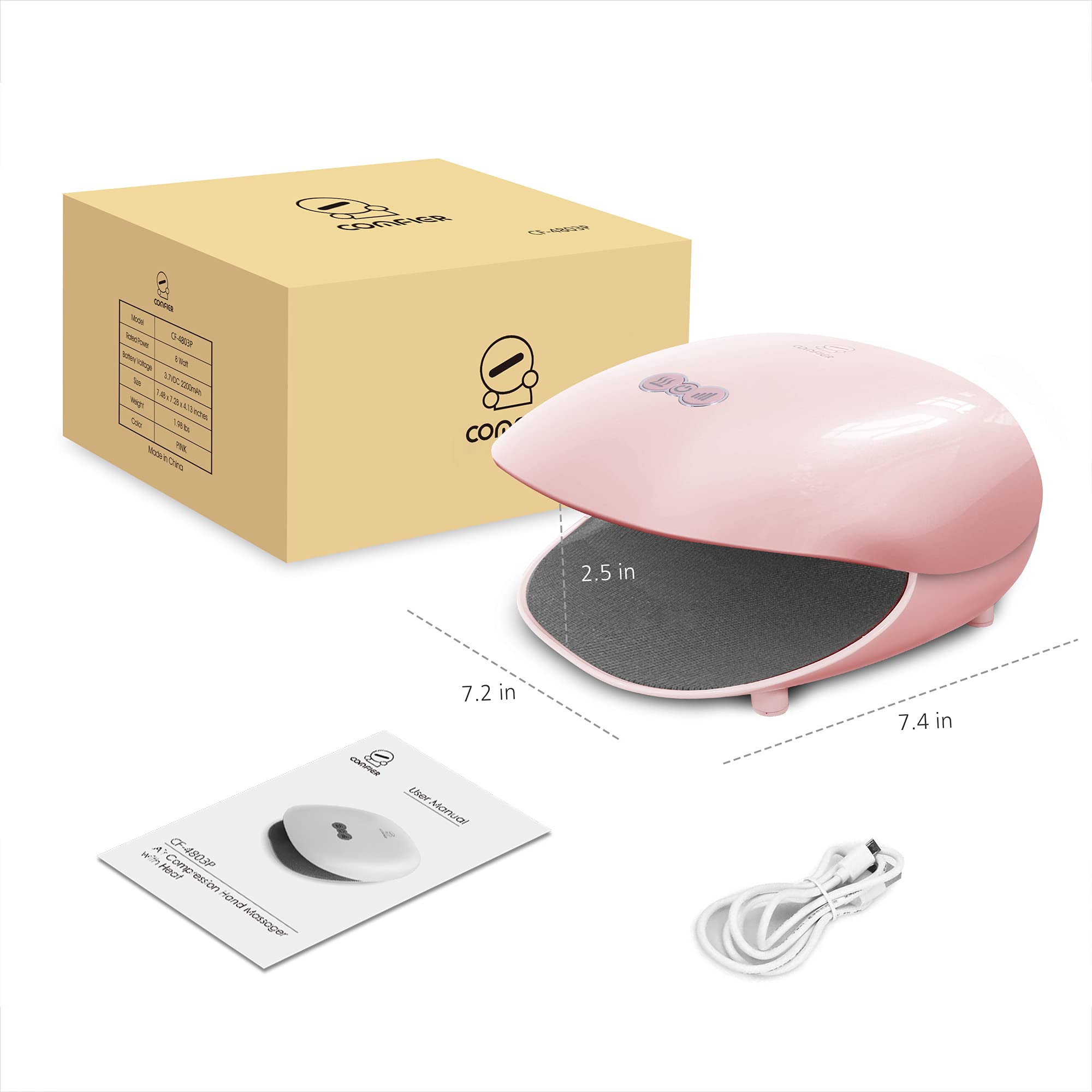 COMFIER Petal Pink color adds a stylish touch to comfort routines