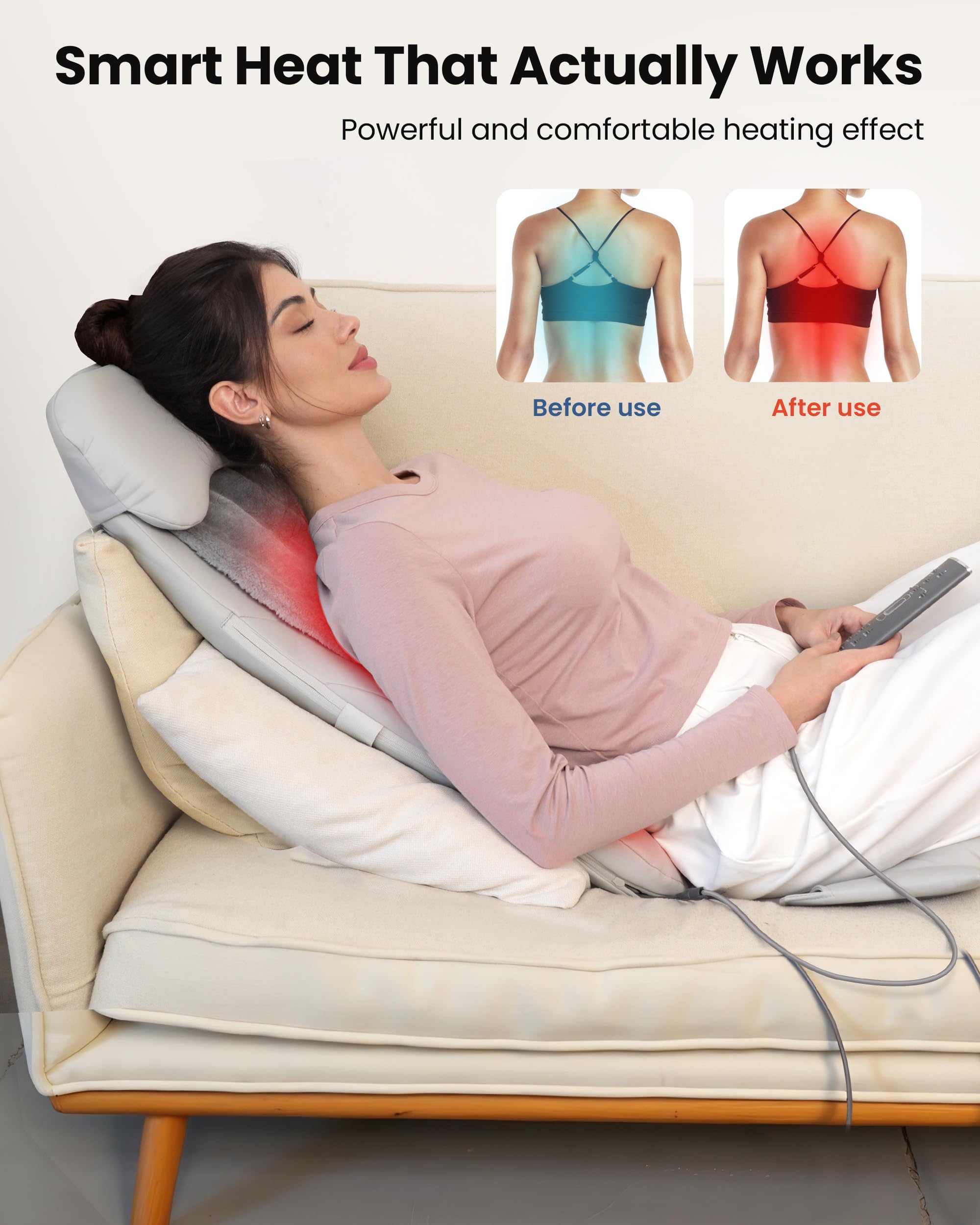 COMFIER plush cover and detachable pillow add warmth and support
