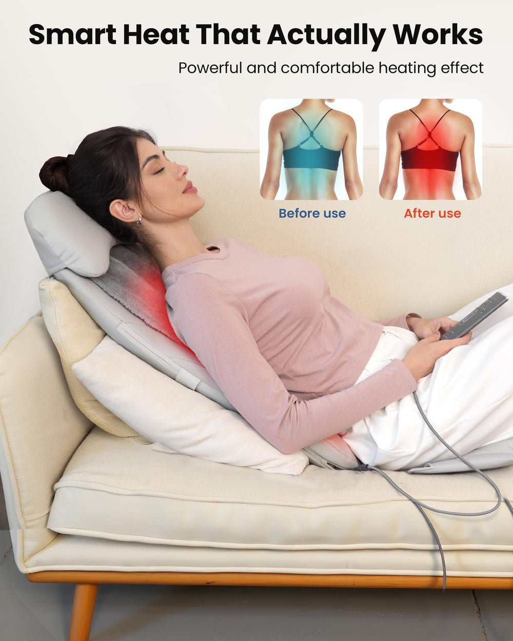 COMFIER plush cover and detachable pillow add warmth and support