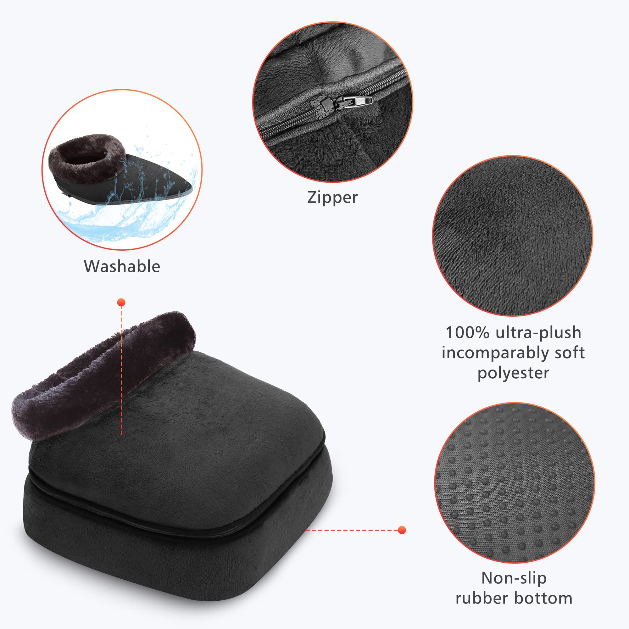 COMFIER portable design for use on chair or couch.