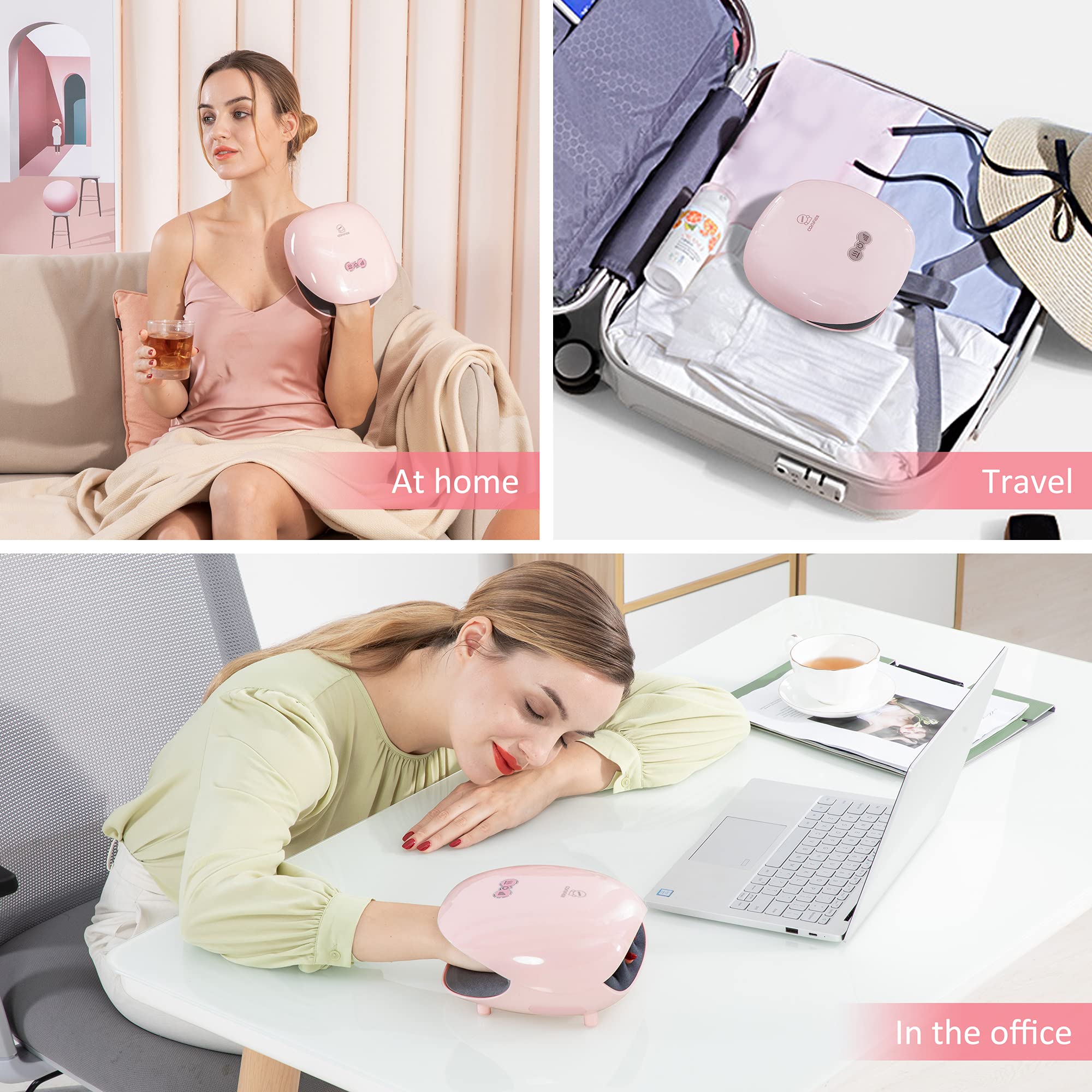 COMFIER portable hand massager ready for home, office, or travel