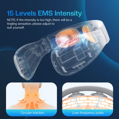 COMFIER heat function active delivers soothing warmth for comfort during a session