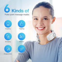COMFIER in-use on hand shows compact, travel-friendly massager for on-the-go relaxation