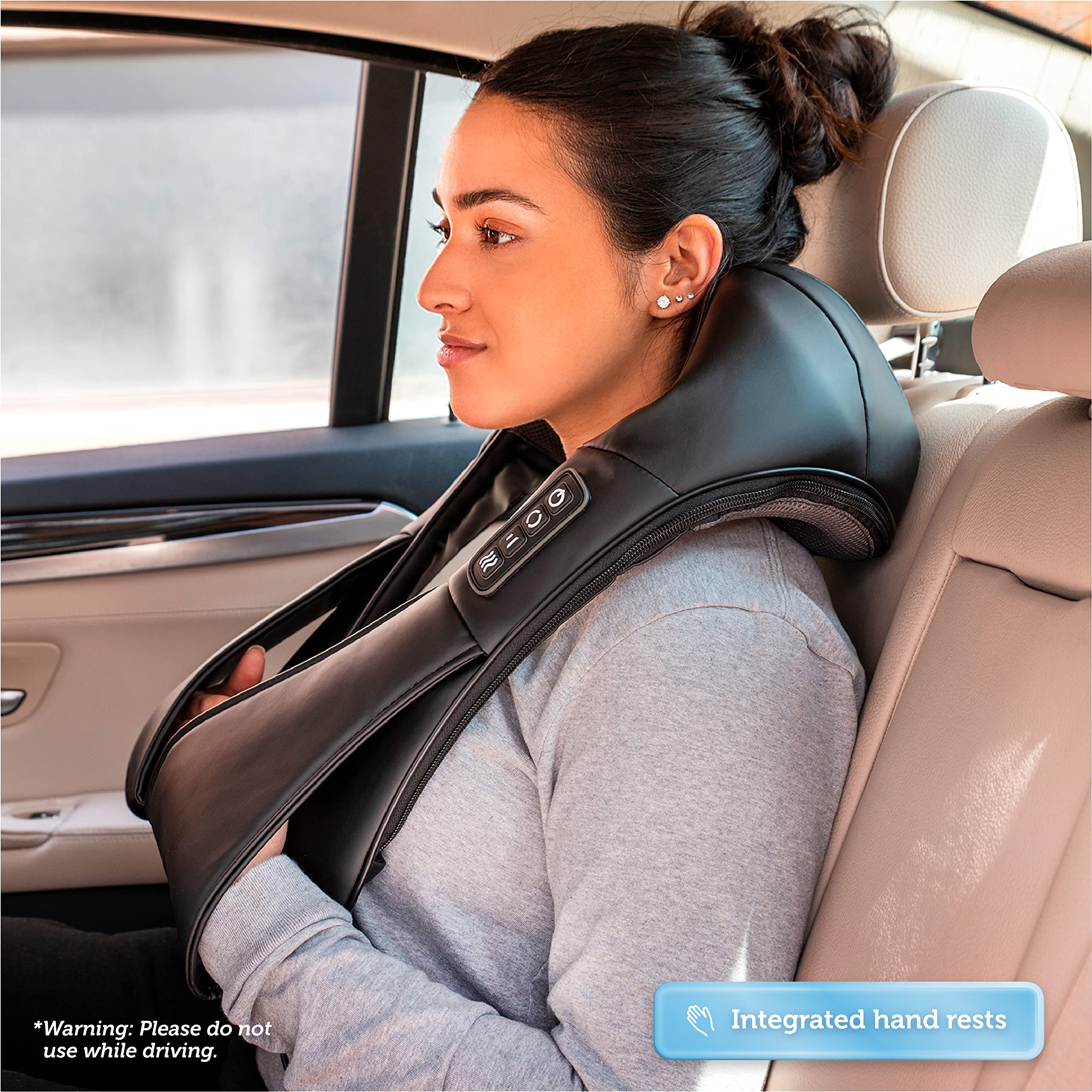 COMFIER portable massager with home and car adapters for travel