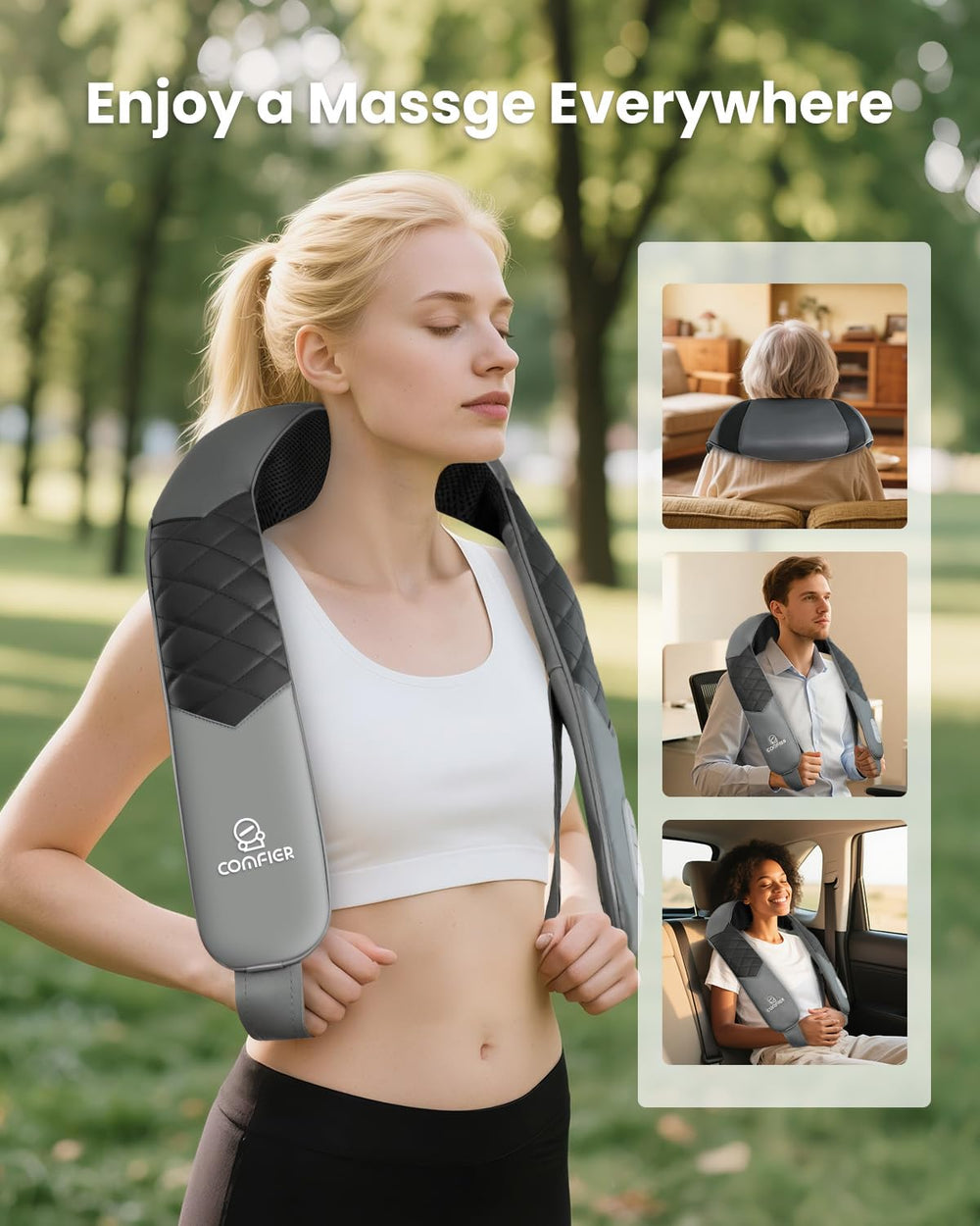 COMFIER PU leather carry bag enhances portability and gifting.