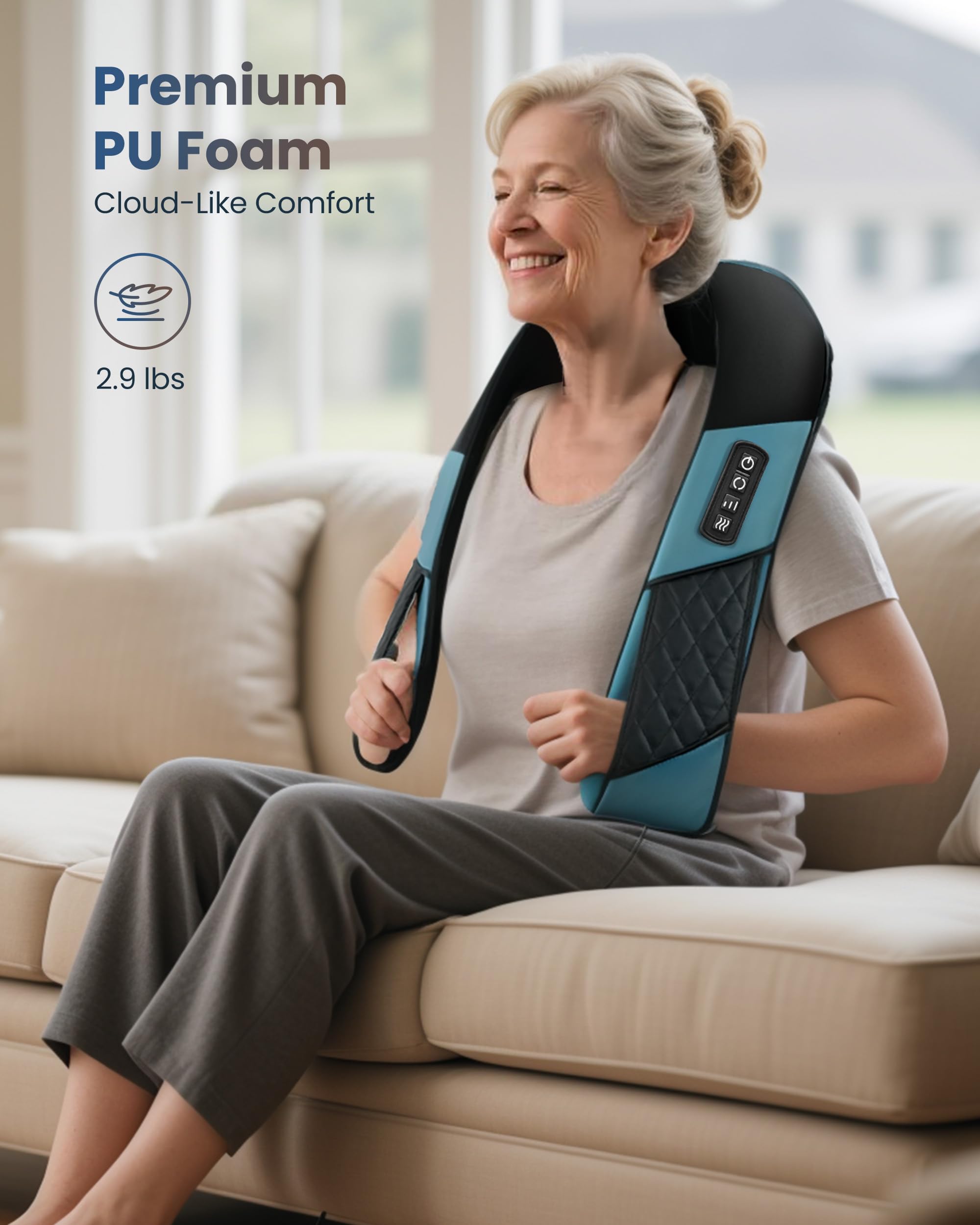 COMFIER PU leather and mesh cover, skin-friendly and easy to clean
