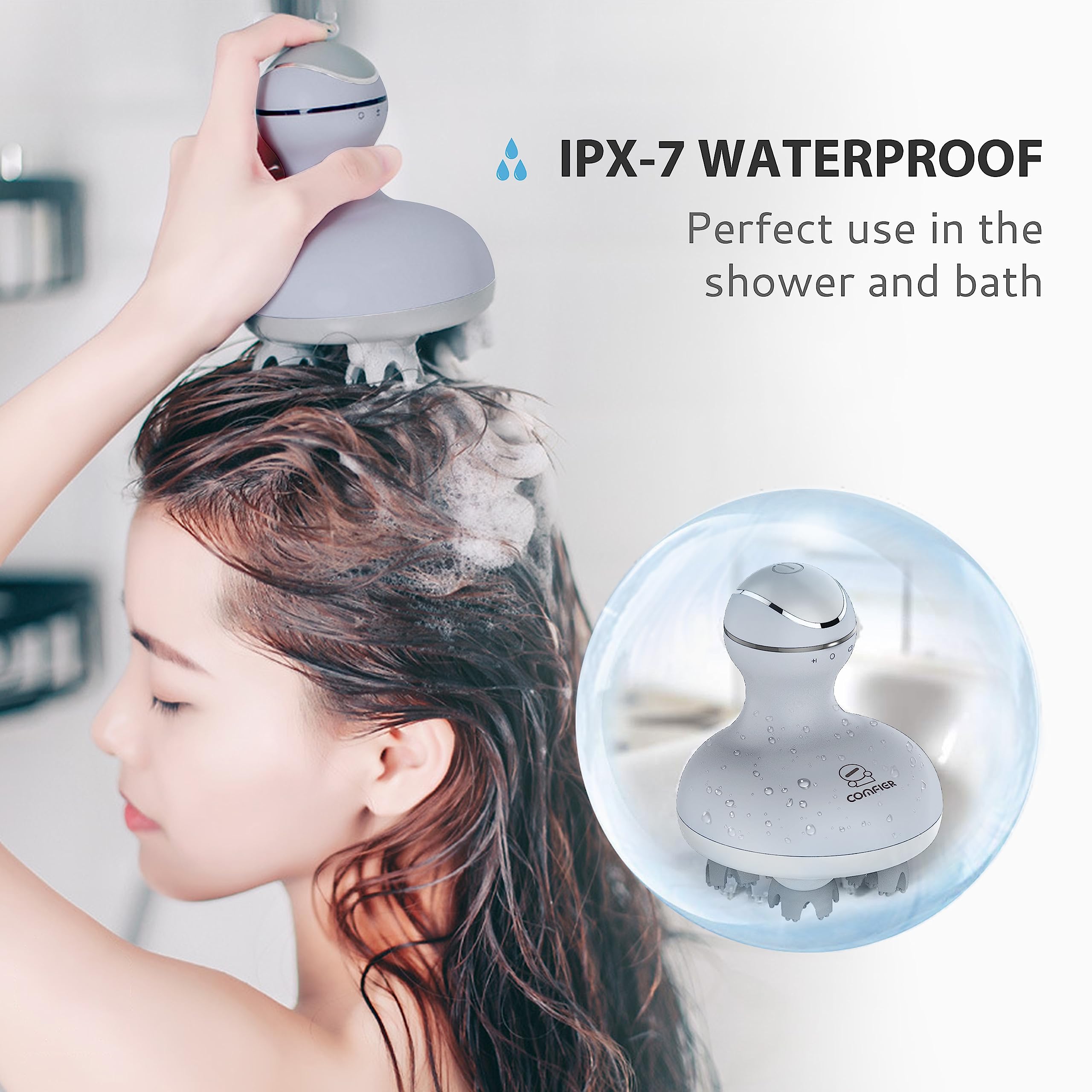COMFIER rechargeable cordless massager for on-the-go relaxation