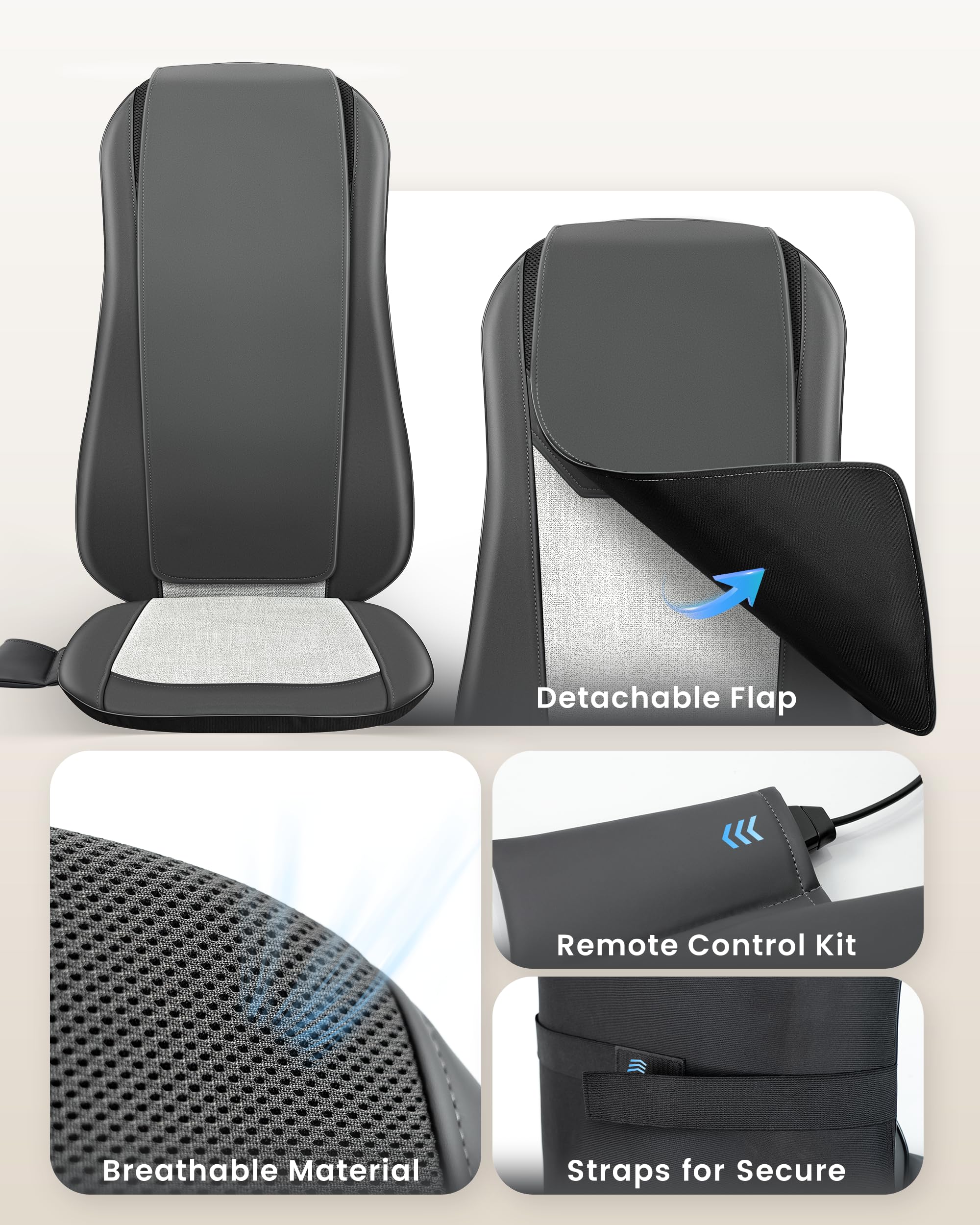 COMFIER removable flap design lets you adjust intensity easily.