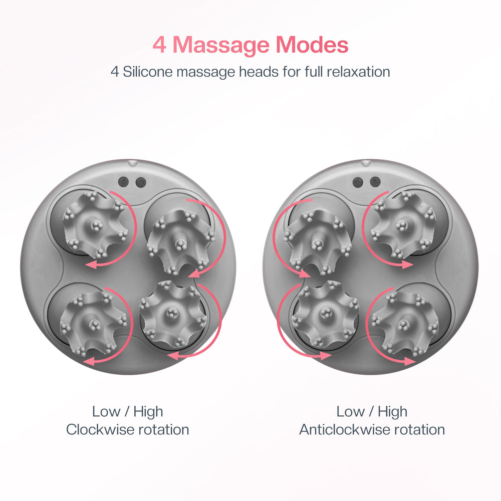 COMFIER 3D shiatsu action imitates fingers for full-body comfort.