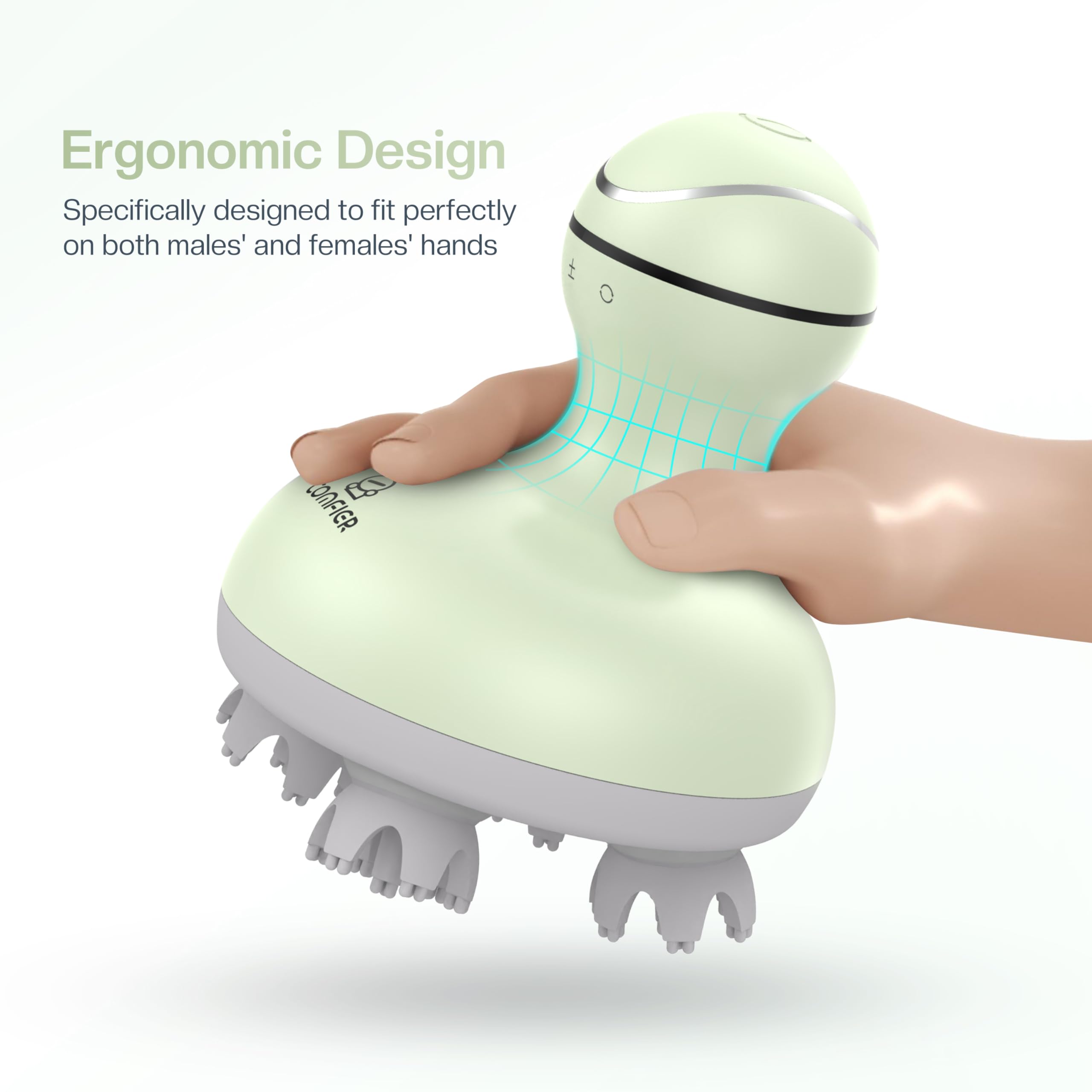 COMFIER massager detachable heads simplify cleaning and hygiene