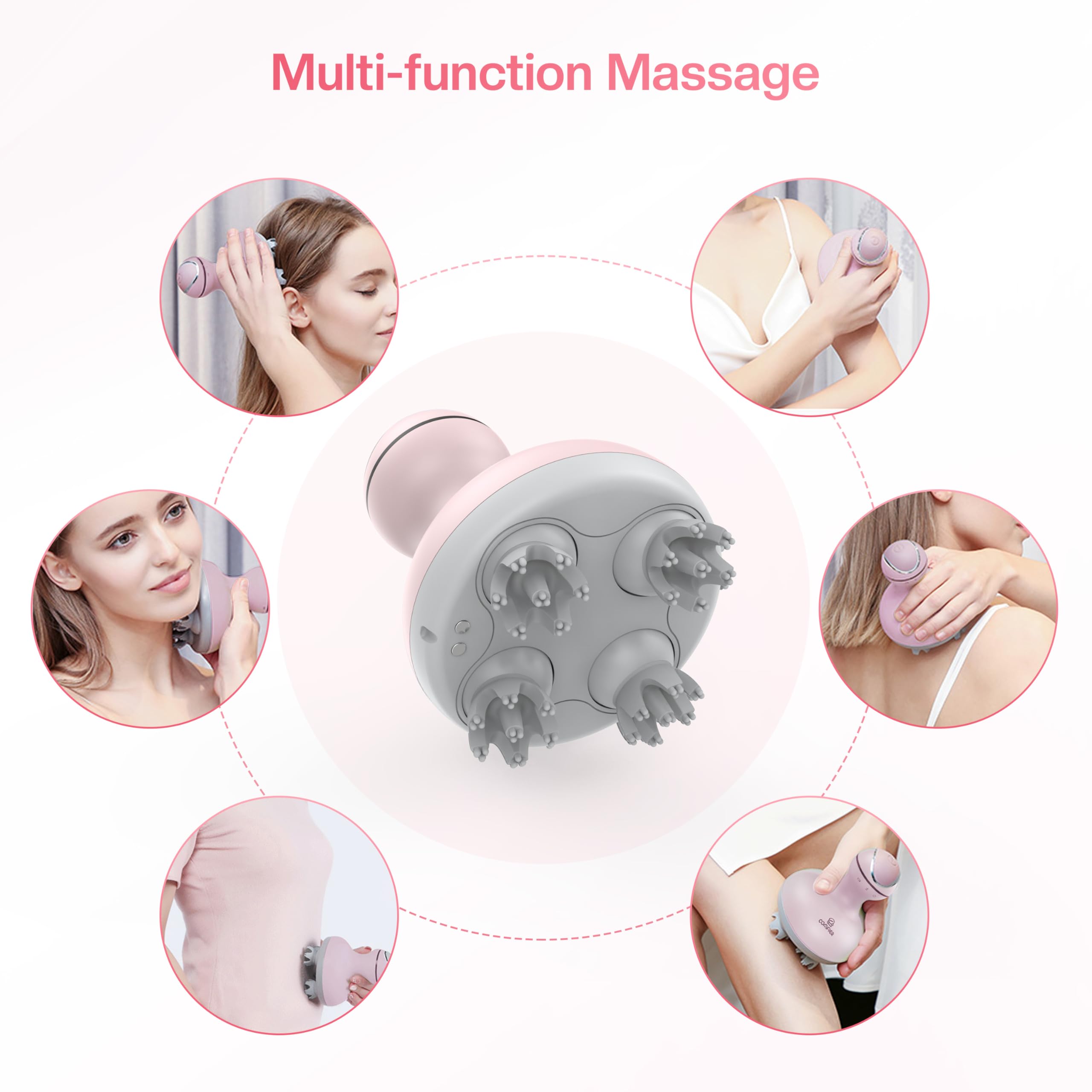 COMFIER ergonomic handheld design provides comfortable grip during sessions.