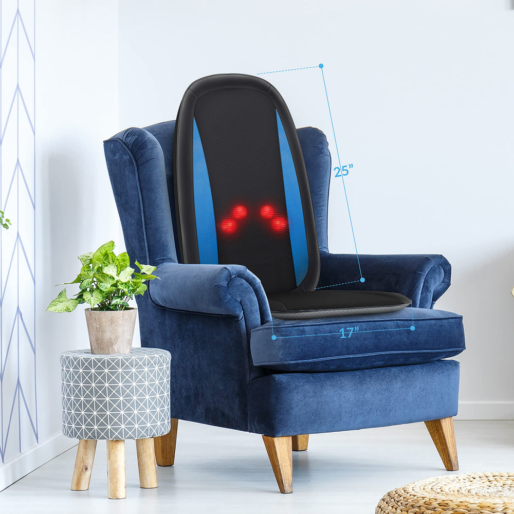 COMFIER shiatsu back massager chair strap ensures secure use on most chairs.