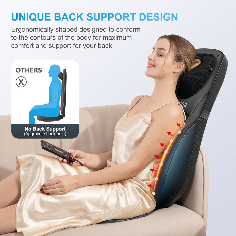 COMFIER shiatsu massager SPOT massage close-up for targeted relaxation.