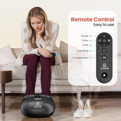 COMFIER Shiatsu Foot Massager deep-kneading rollers simulate a professional massage.