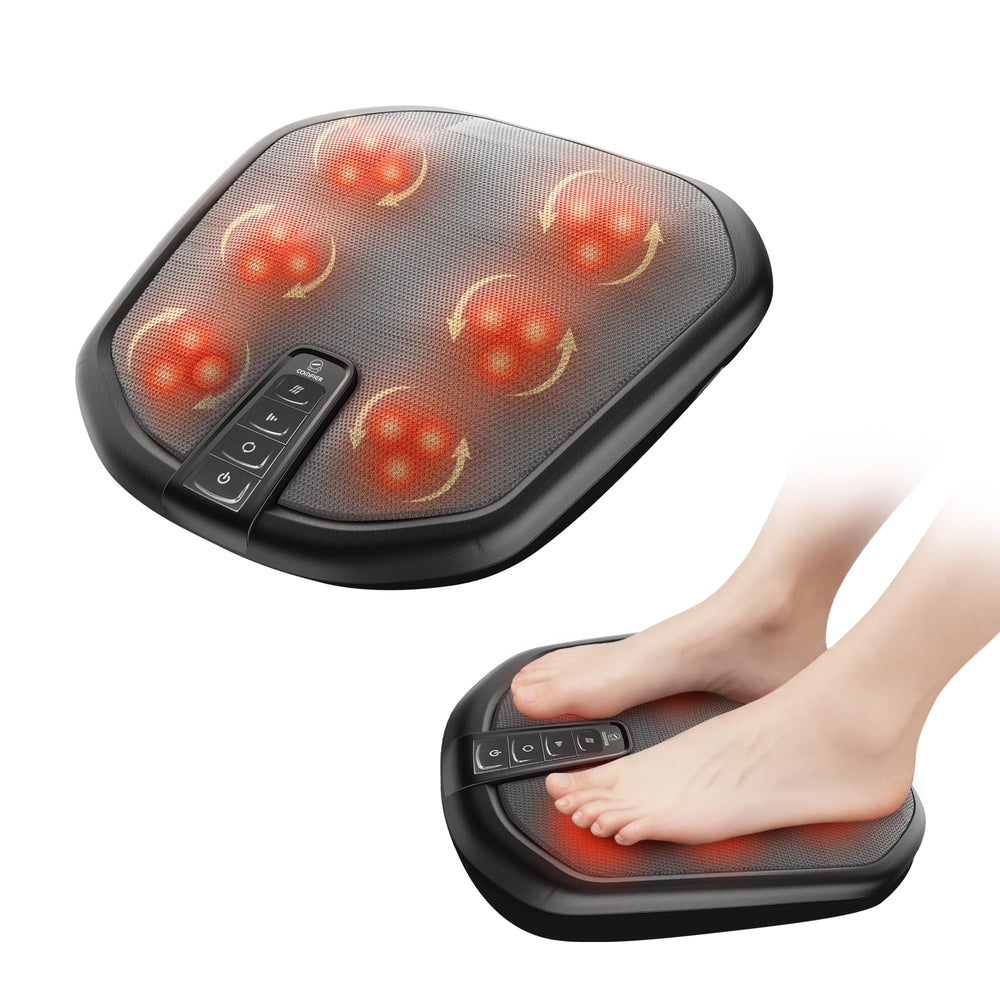 COMFIER Shiatsu Foot Massager front view showing wide platform for different foot sizes