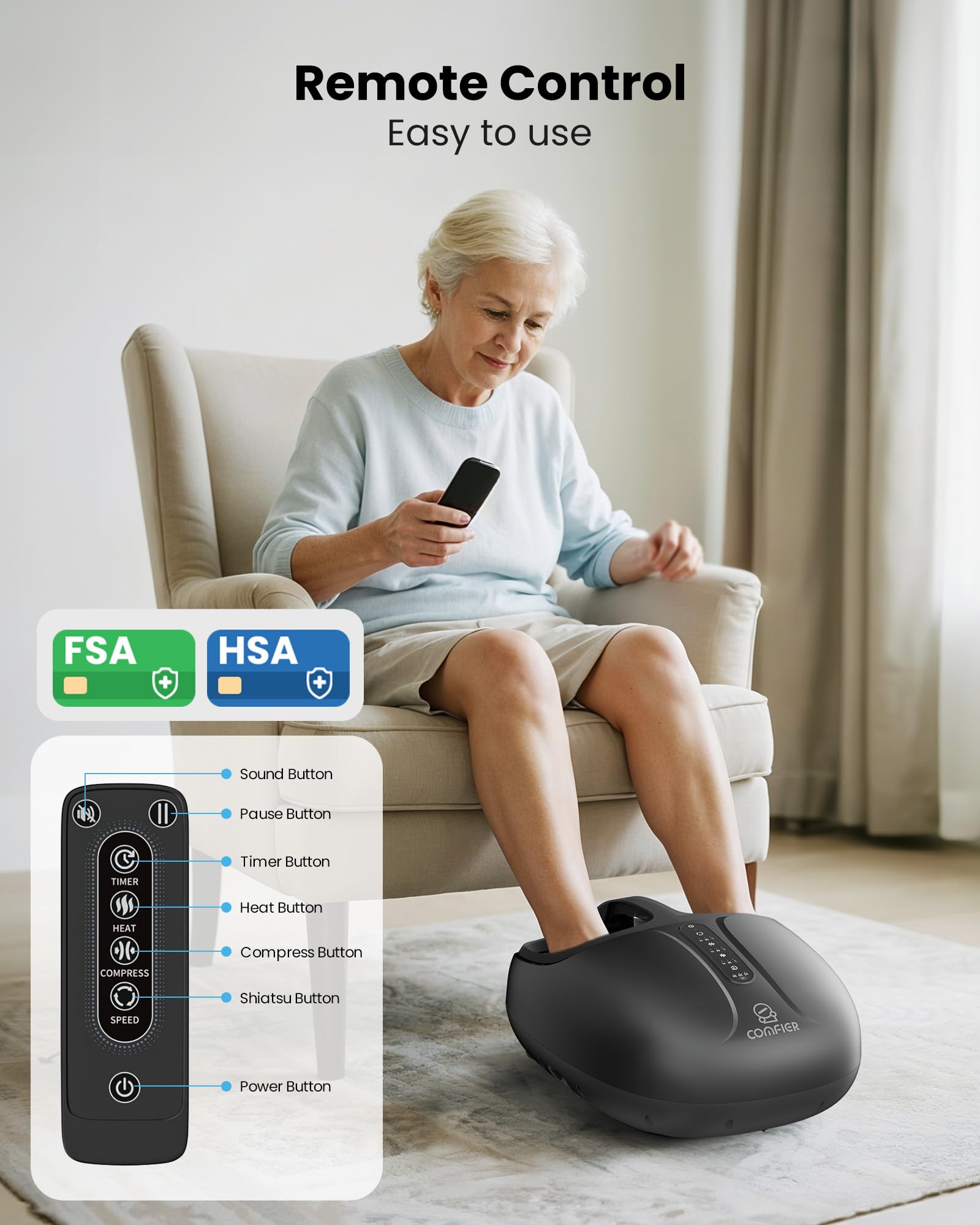 Gift-ready COMFIER packaging ideal for holidays or occasions