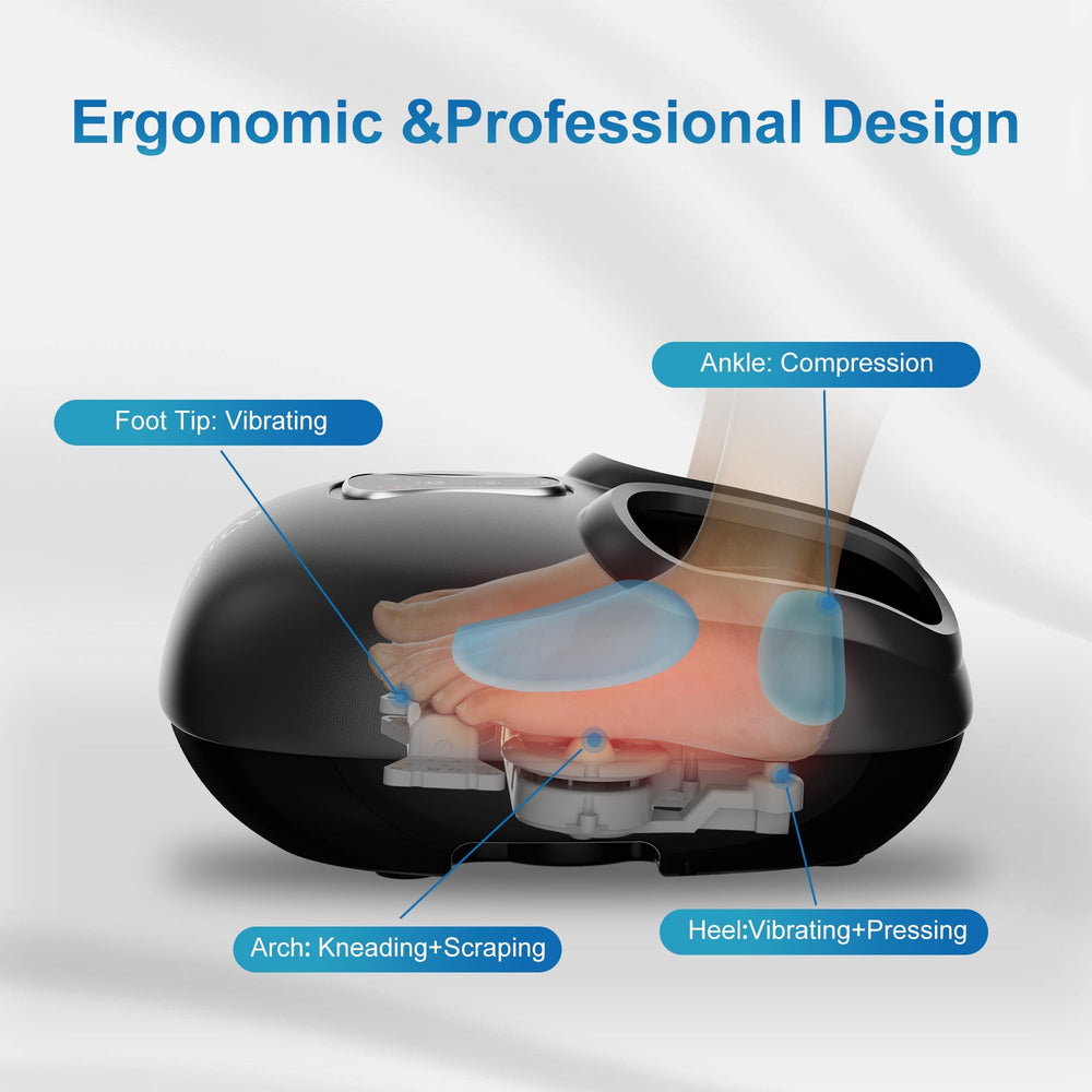 Heat function on the COMFIER massager reaches up to 131F for warming comfort.