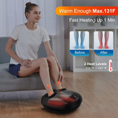 Detachable foot sleeves allow quick cleaning and long-lasting performance on the COMFIER massager.