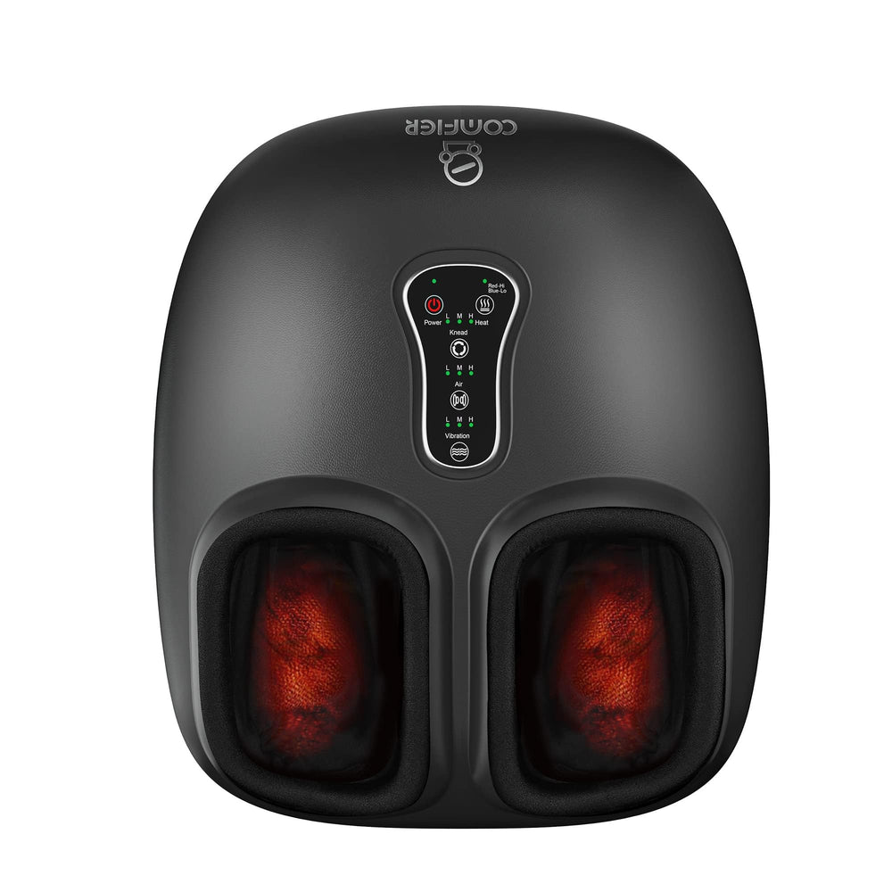 COMFIER Shiatsu Foot Massager front view for compact home use and easy storage.
