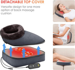 COMFIER Shiatsu Foot Massager with Heat, rollers close-up on tired feet.