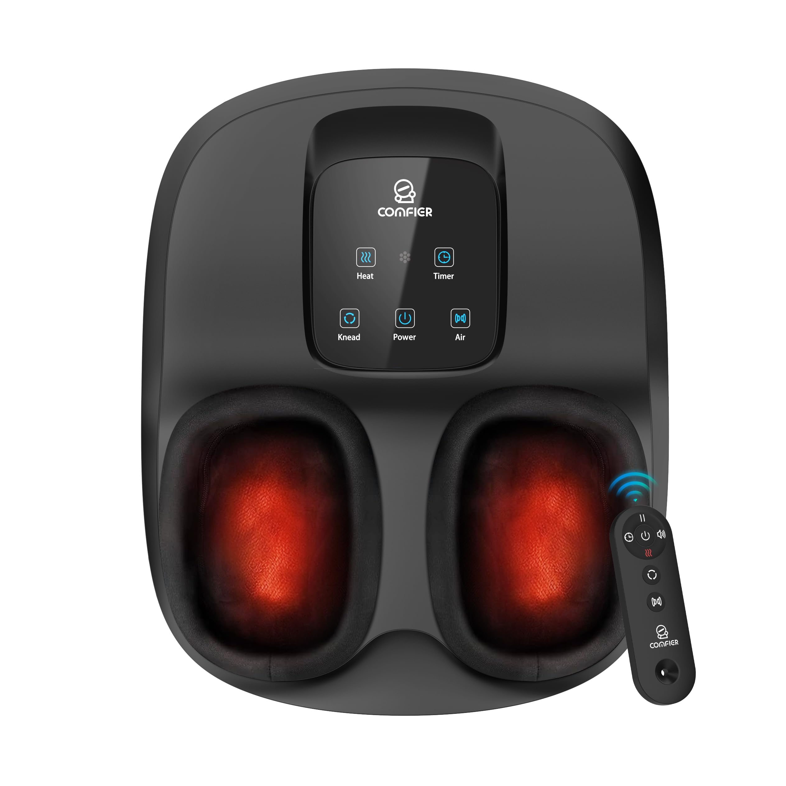 COMFIER Shiatsu Foot Massager remote for easy control and relaxation at home