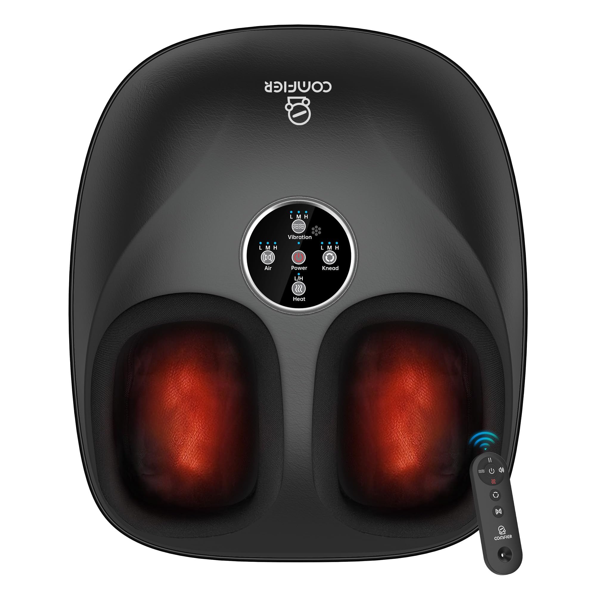 COMFIER shiatsu foot massager with remote control for easy operation