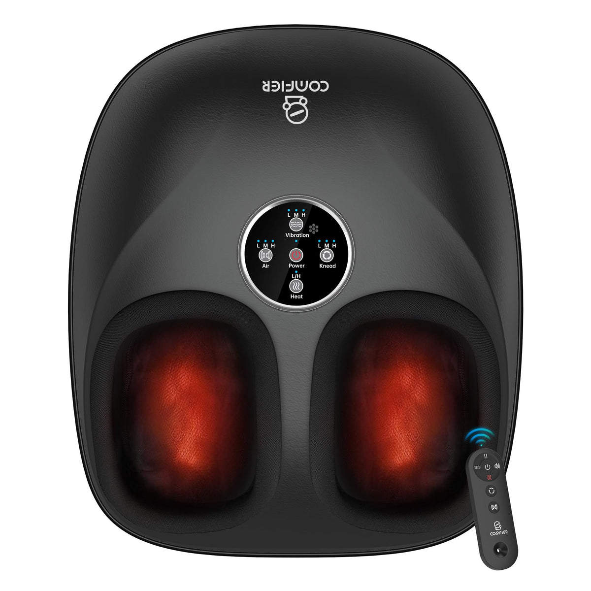 COMFIER Shiatsu Foot Massager with remote for easy adjustments, ideal for at-home use