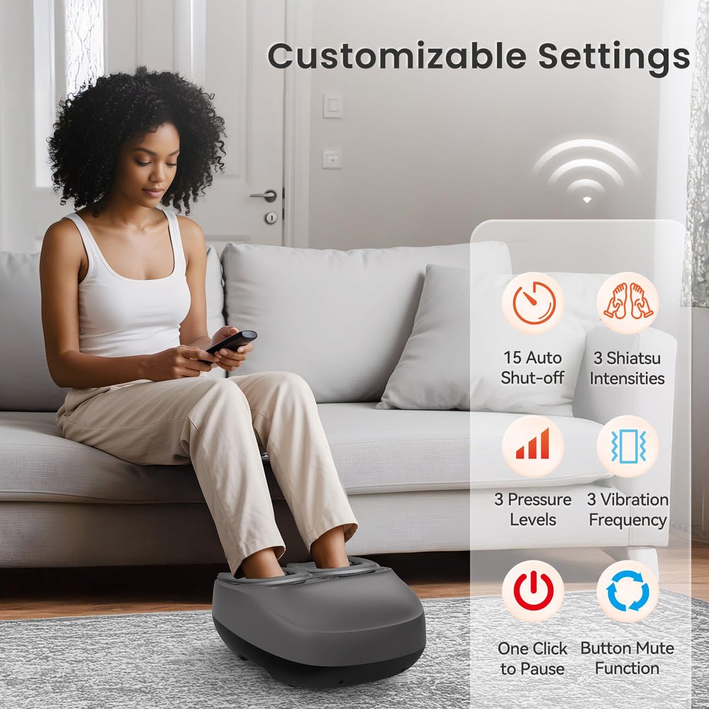COMFIER offers three intensity levels for tailored massage.