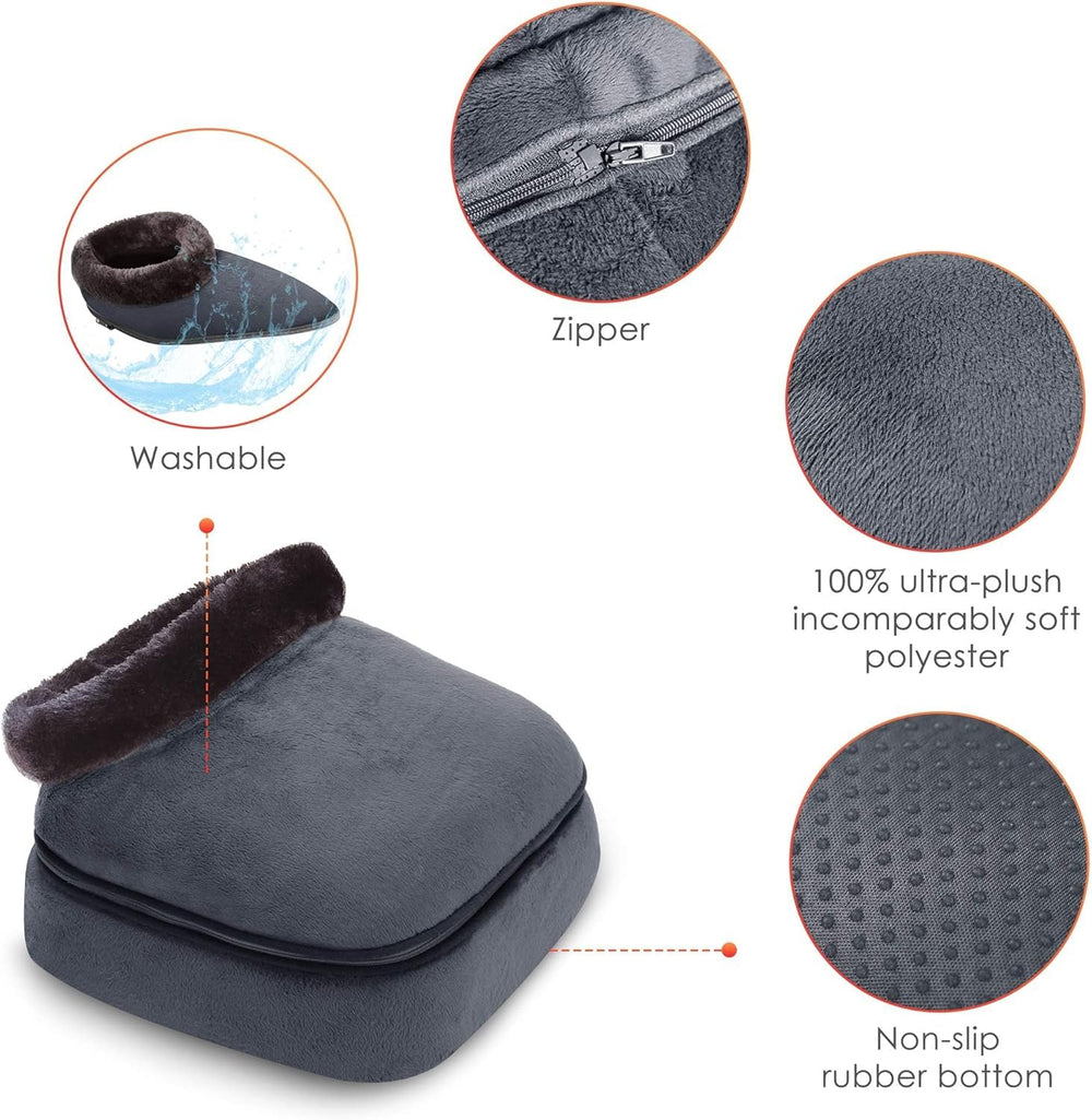 Top cover unzips to reveal back massage option with COMFIER.