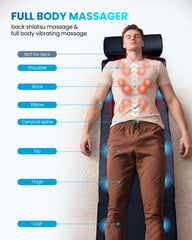 COMFIER massage mat on sofa supports neck and back for post‑work unwind.