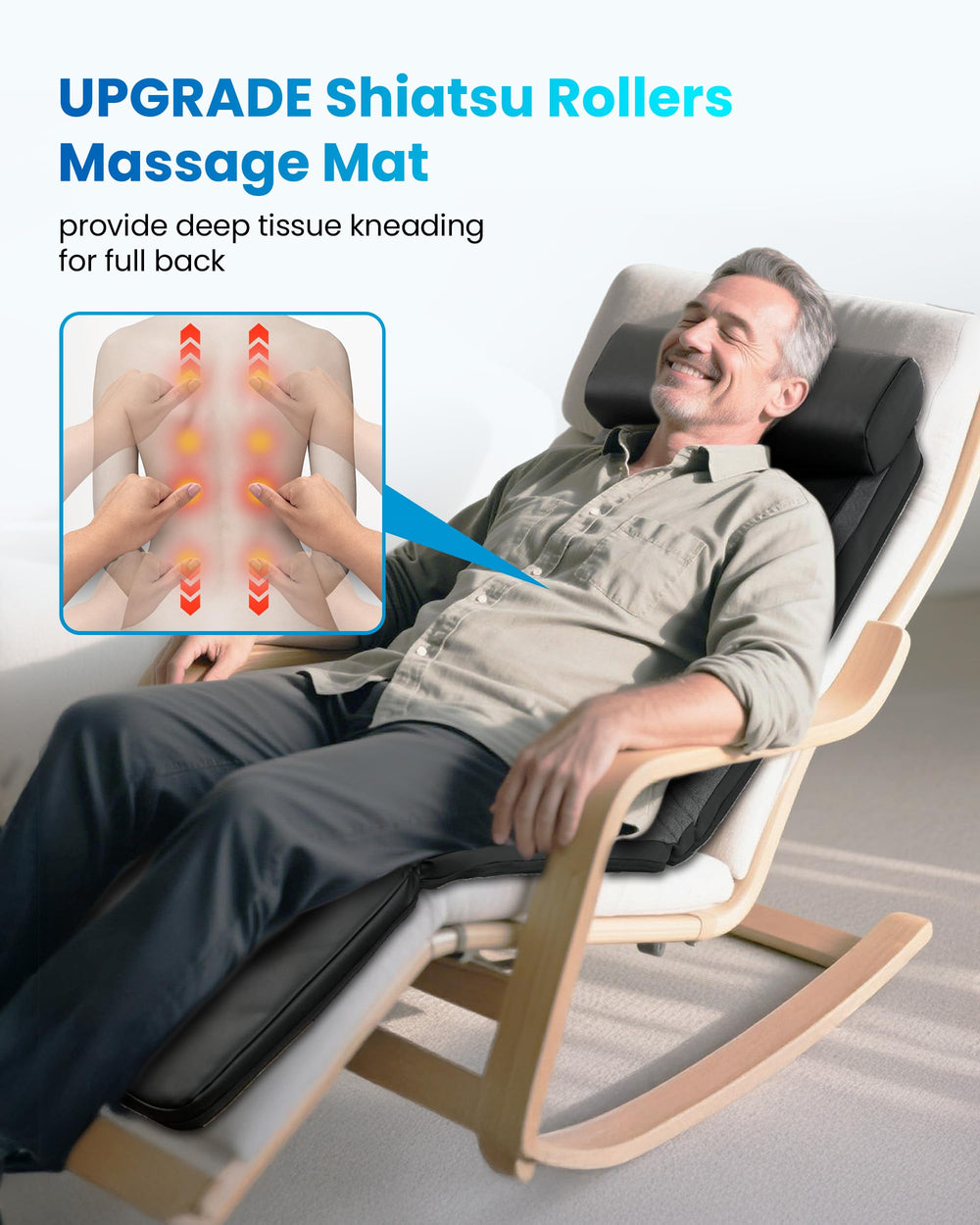 COMFIER massage mat auto timer supports safe, timed sessions.