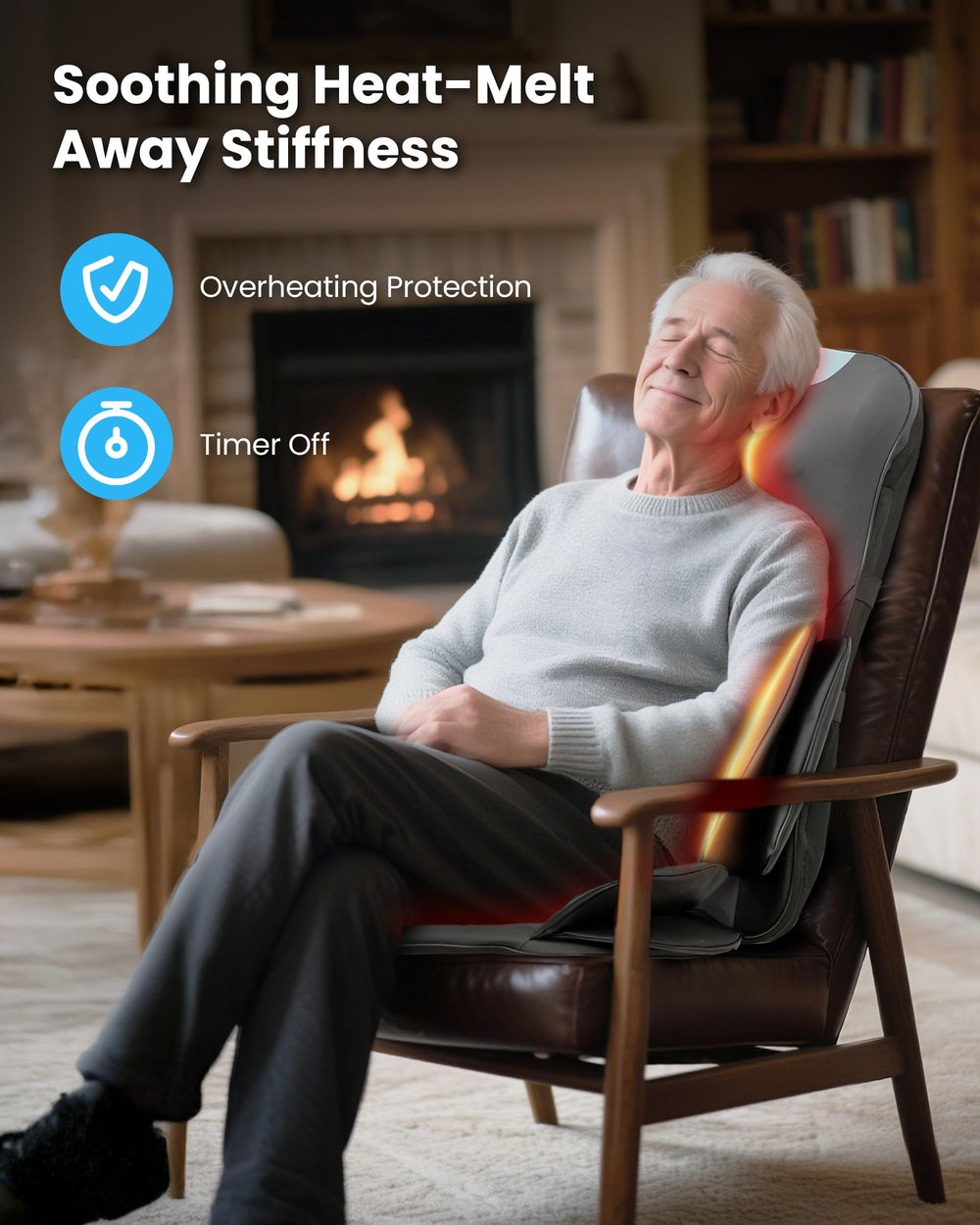 COMFIER in-chair use massager delivers targeted relief during work