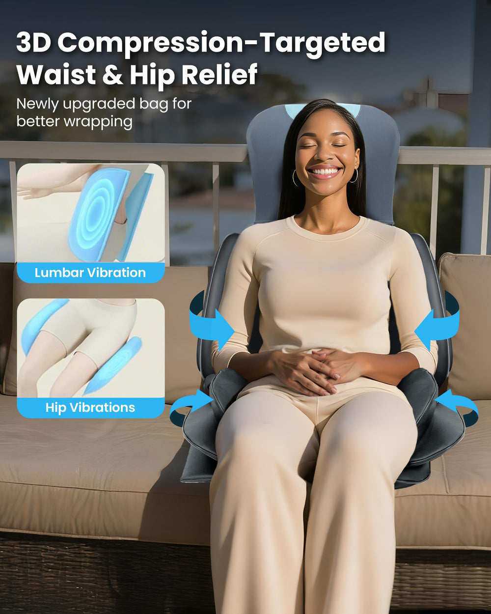 COMFIER easy remote control and 15-minute auto shut-off