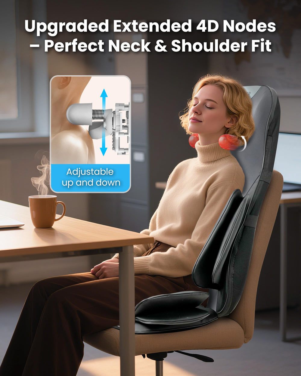 COMFIER seat vibration refreshes hips and thighs after driving or work