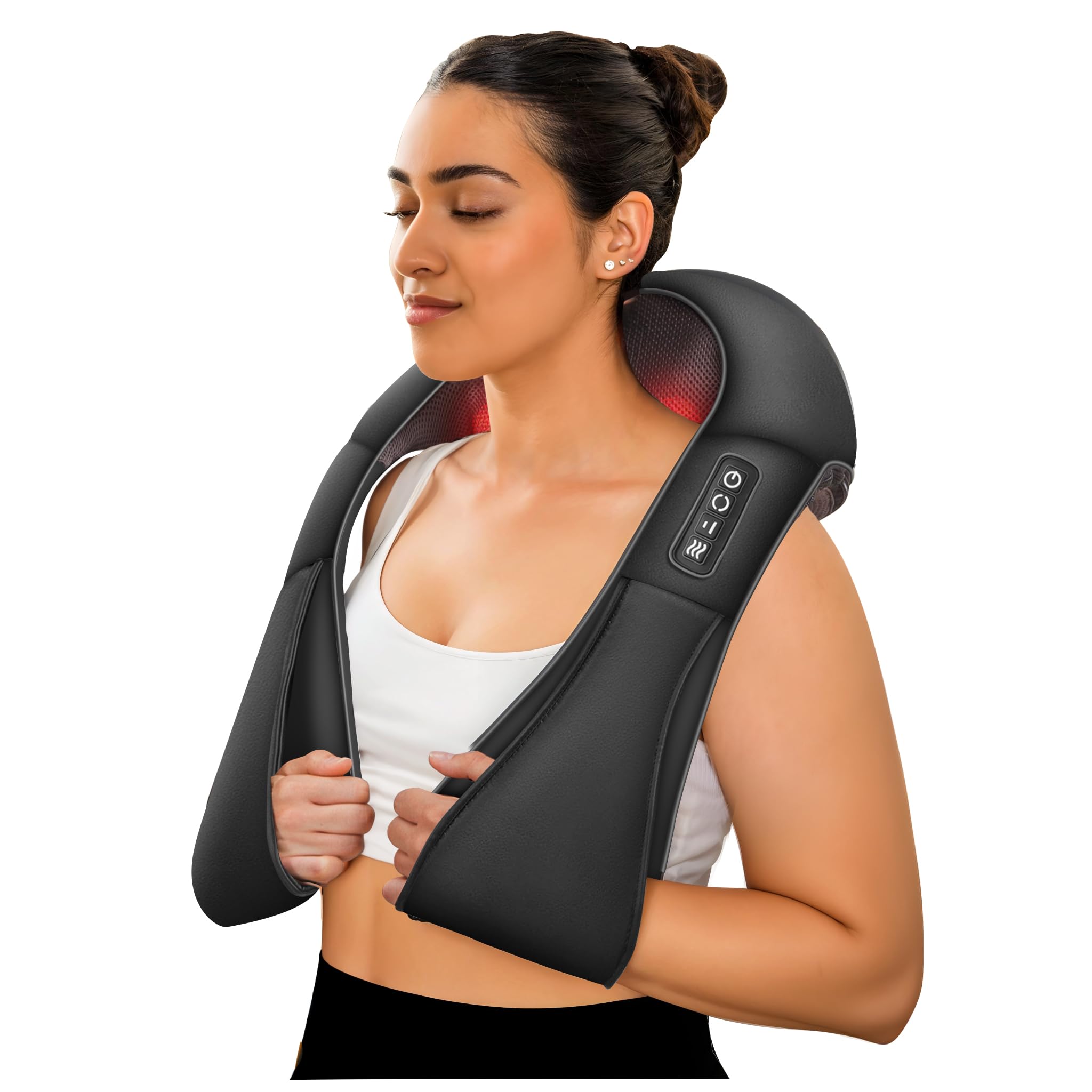 COMFIER Shiatsu massager with rollers for deep kneading on neck and shoulders