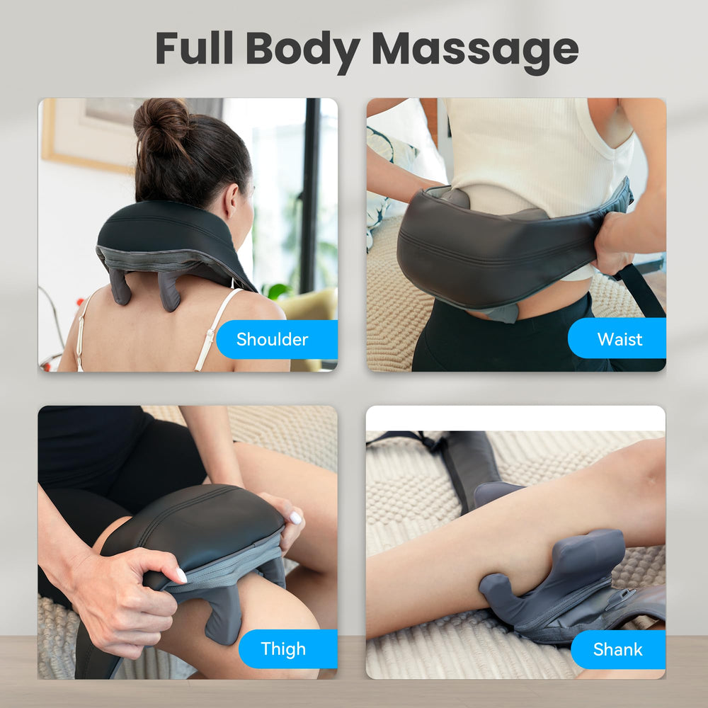2500mAh battery supports 90+ minutes of cordless massage.