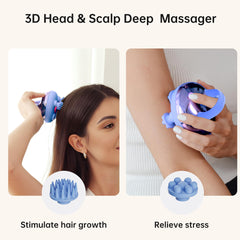 COMFIER waterproof massager used for wet sessions and scalp cleansing.