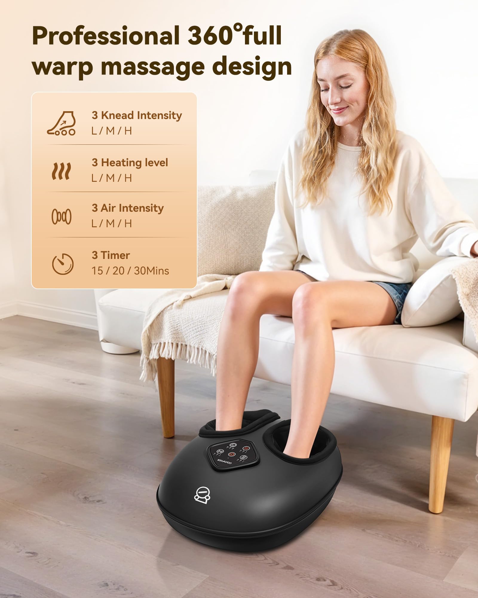 COMFIER wide-fit-size-15 design accommodates larger feet comfortably.