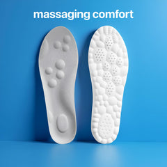 Comfort 365 Cloud Insoles breathable fabric close-up emphasizes moisture-wicking performance.