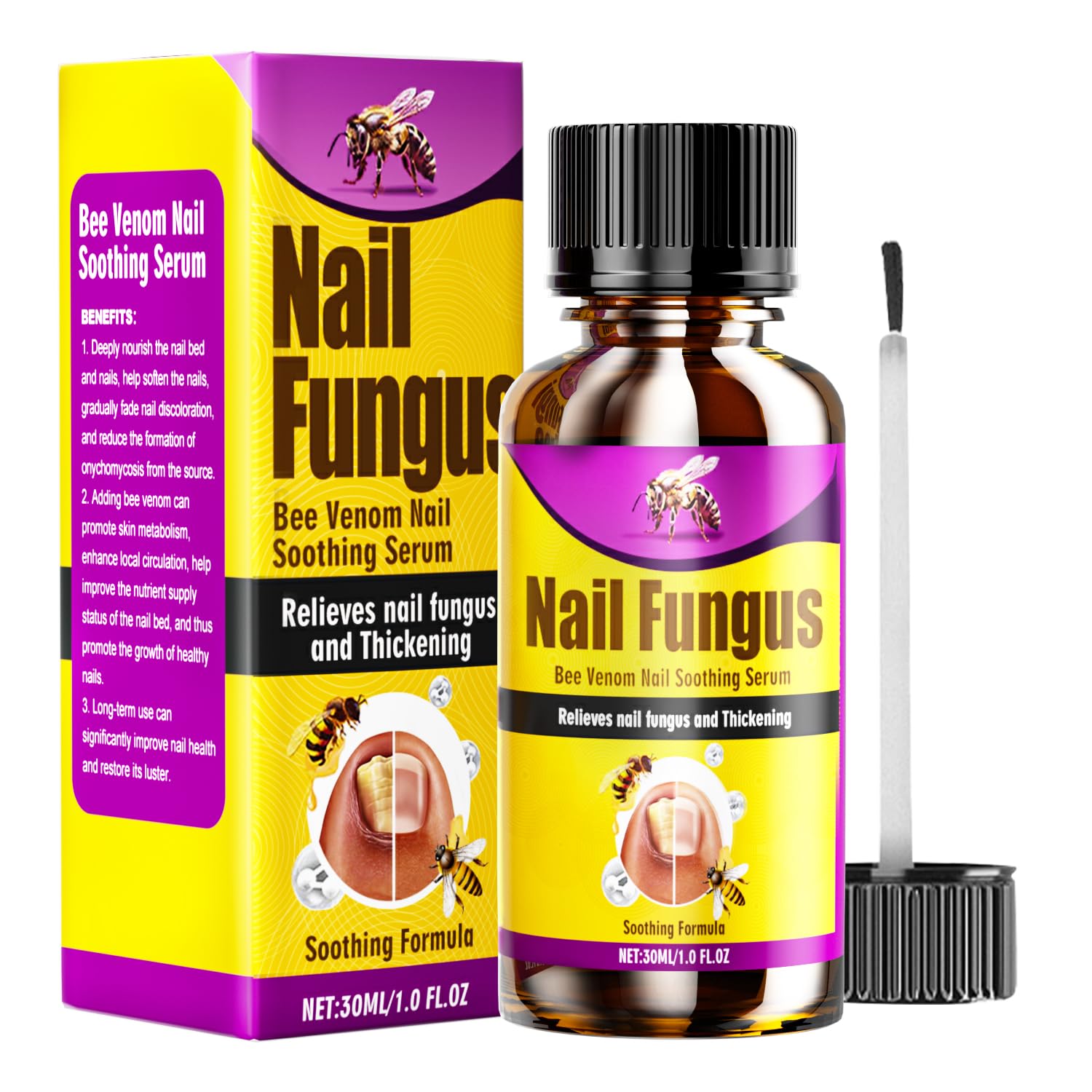 Comfort toenail fungus treatment bottle ready for at-home care