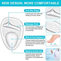 Diseño antideslizante de Comfowner mantiene el pie estable dentro del zapato.